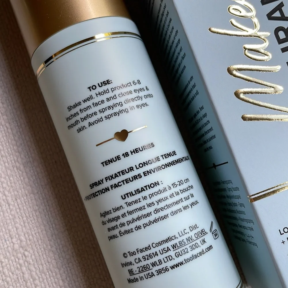 Too Faced Makeup Insurance Longwear Setting Spray + Blue Light Defense